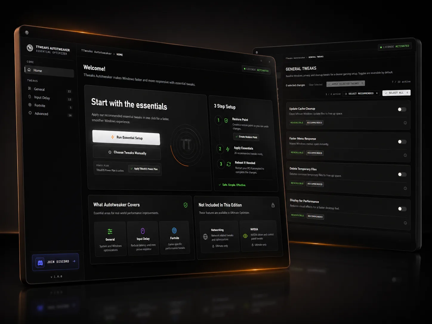 Zero Delay AutoTweaker preview